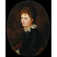 thumbnail image 2 of Simó Gómez 15x18 Gold Ornate Wood Frame and Double Matted Museum Art Print Titled - Portrait of a Woman (1873), 2 of 4