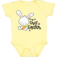 thumbnail image 3 of Inktastic My 1st Easter with Cute Bunny and Carrot Boys or Girls Baby Bodysuit, 3 of 5