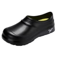 thumbnail image 3 of Waterproof Garden Clogs for Women Men EVA Slip On Mules with Arch Support Thick Bottom Non Slip Air Cushion Outdoor Home Sandals（Black，Size 7.5), 3 of 7