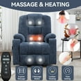 thumbnail image 6 of Elderly Power Lift and Massage Recliners with USB and Type C Ports and 2 Steel Cup Holders, 6 of 9