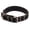 Black, variant on Adjustable double thick heavy duty nylon military dog collar with metal D ring and clasp ring