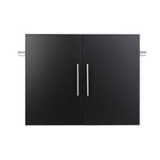 Prepac HangUps 30 Upper Wooden Garage Storage Cabinet in Black