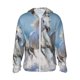 thumbnail image 1 of Balery Horses Running Through The Water Sudadera ligera de manga larga con capucha y protección solar UPF 50+ para hombre y mujer, ideal para pesca y running-Small, 1 of 7