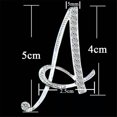 thumbnail image 4 of GKNET 26 Letters Crystal Rhinestone Alphabet Brooch Pin Wedding Women Delicate Jewelry Gift Lot-V, 4 of 7