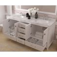 thumbnail image 4 of Caroline Avenue 72" Double Bath Vanity in White with Cultured Marble Quartz Top and Round Sinks, 4 of 4