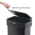 thumbnail image 6 of Clorox Trash Can, 13 Gal Stainless Steel Kitchen Garbage Bin with Wide Step Pedal, Black, 6 of 8