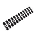 thumbnail image 1 of Seitruly 24 piezas de uñas postizas de ataúd resistentes a los arañazos de bailarina corta coloridas uñas acrílicas artificiales de color sólido DIY Juegos de manicura 1 negro Seitruly CE011412-01, 1 of 5