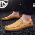 thumbnail image 1 of Zapatos casuales de cuero para hombre de primavera y otoño, zapatos de piel de vaca británica de talla grande, zapatos de hombre de moda, 1 of 6