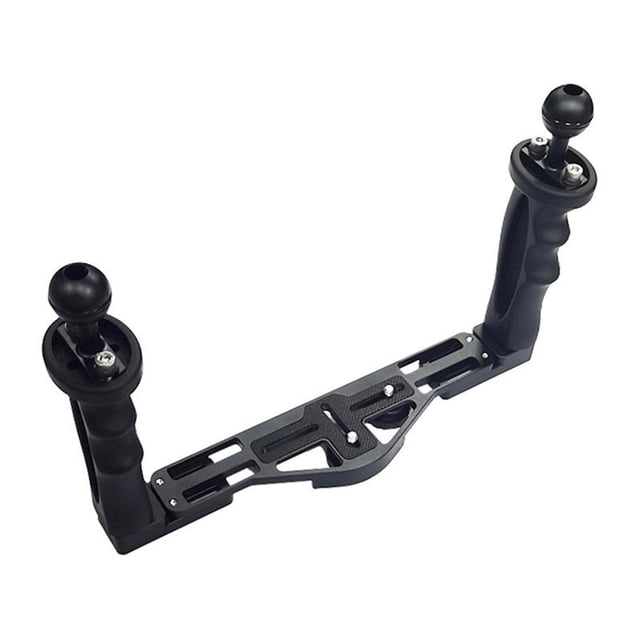 Underwater Camera Tray Stabilizer Dual Handle Rig, Underwater Tray Stabilizer Housing Bracket for Photography Black,1 x Diving Camera Stabilizer,Black