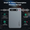 thumbnail image 2 of AI Noise Cancellation Voice Recorder: Transcribe, Summarize & Text Translation, 81 Languages, 64GB Memory, App Control for Meeting, Call, and Lecture, 2 of 7
