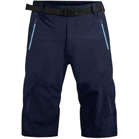 FASKUNOIE Men's Cargo Long Shorts 3/4 Below Knee Quick Dry Capri Pants ...