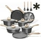 thumbnail image 1 of Juego de utensilios de cocina JEETEE, antiadherentes, de inducción, 19 piezas con utensilios, 1 of 7