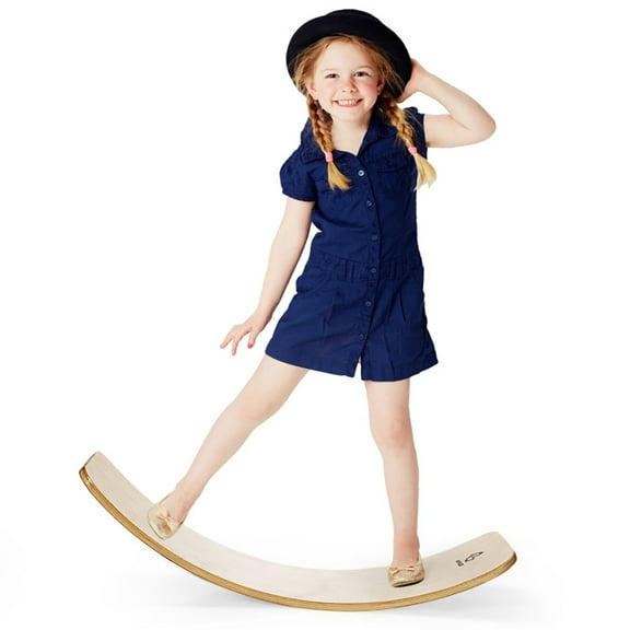 GVN 12 Inch Wobble Board for Balance Training-Natural