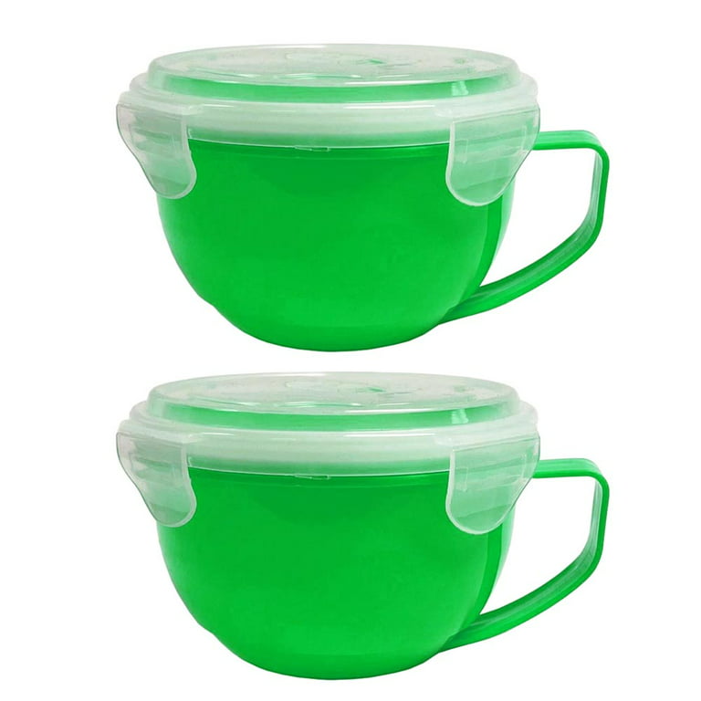MATICAN Microwave Bowl with Lid, 2-Pack Microwave Soup Bowl with