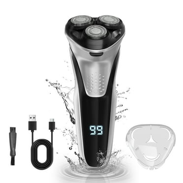 Electric Razor for Men -  Cordless Beard Trimmer, Rechargeable Wet & Dry Shaver with Pop-up Trimmer