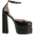 thumbnail image 2 of Ferwind Women's Platform Sandals High Chunky Heels Adult Black  7, 2 of 8