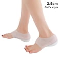 thumbnail image 3 of 1 Pair Concealed Footbed Enhancers Invisible Height Increase Silicone Insoles Pads, 3 of 7