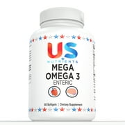 US Nutrients MEGA OMEGA 3 ENTERIC 60 Softgels
