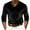 Black, variant on Long Sleeve Shirts for Men Dress Shirt, Men's Long Sleeve V-Neck Button Basic Outdoor Home Athletic Tops