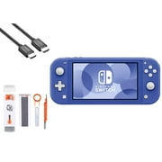 Pre-Owned Nintendo Switch Lite - Blue with BOLT AXTION Cleaning Kit + HDMI Bundle (Refurbished: Like New)