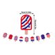 thumbnail image 3 of Decoraciones para la fiesta del Día de la Independencia Banderines de bandera • Decoración colgante de tela patriótica roja, blanca azul • Suministros reutilizables para fiestas interiores en, 3 of 5