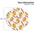 thumbnail image 2 of Leather Coasters with Heat-resistant for Drinks, red Pepper yellow -标题2 Octagon, 2 of 5