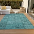 thumbnail image 6 of Addison Rugs Chantille Indoor/Outdoor Transitional Patchwork Teal Washable Rectangle Rug, 10' x 14', 6 of 6