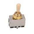 thumbnail image 4 of Interruptor de palanca dorado de caja de 3 vías con glaseado para guitarra eléctrica perfke Interruptor de palanca de caja dorada de 3 vías con tapa color crema para guitarra eléctrica, 4 of 8