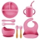 thumbnail image 1 of Juego de babero y accesorios de silicona Aquila Coral F222, 1 of 10