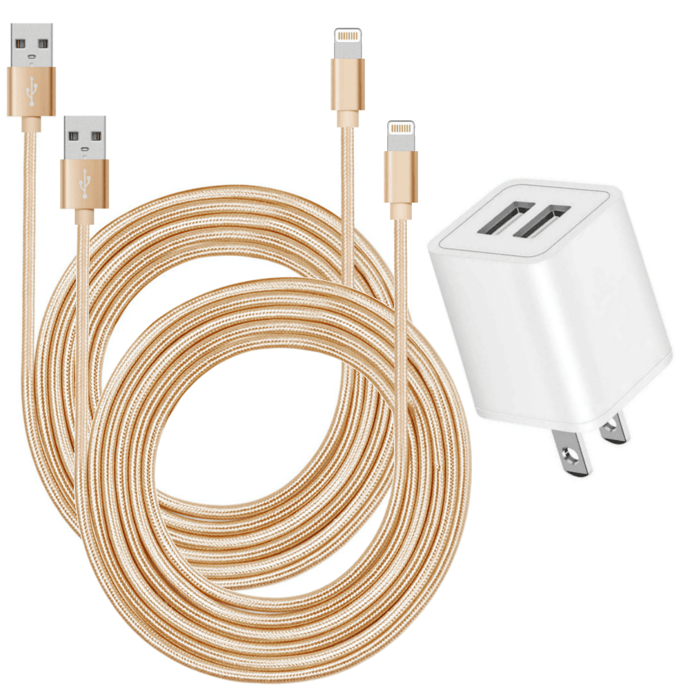 Black 3 Pack 3,6,10FT Cell Phone Charging Cable Compatible with Xs Max XR X 8 Plus 7 Plus 6S Plus and More