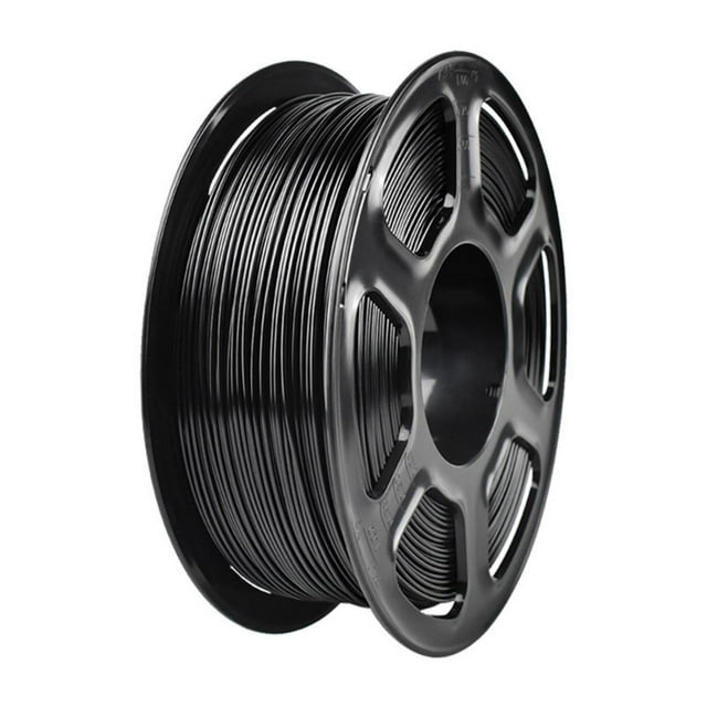 Mistaha Fil de Fil de Fil PETG Noir de Haute Qualité 1KG 1.75mm pour Imprimantes 3D - Résistant aux Produits Chimiques et aux Intempéries, Transparent, Résistant, Écologique
