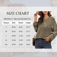 thumbnail image 3 of TEMOFON Sweatshirts for Women Crewneck Casual Long Sleeve Shirts Tunic Tops Waffle Knit Womens Clothes with Pocket Fall Business Tops, 3 of 10
