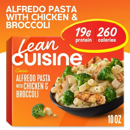 Lean Cuisine Chicken Alfredo Pasta with Broccoli Microwave Meals for Lunch or Dinner, 10 oz (Frozen)