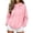 6# Pink, variant on Summer Sweatshirts For Women No Hood Lightweight Crewneck Shirt Long Sleeve Pullover Casual Hoodless Hoodie Blue M