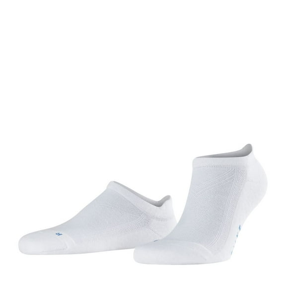 Men's Falke 16609 Cool Kick No Show Plush Sneaker Sock (White XL)