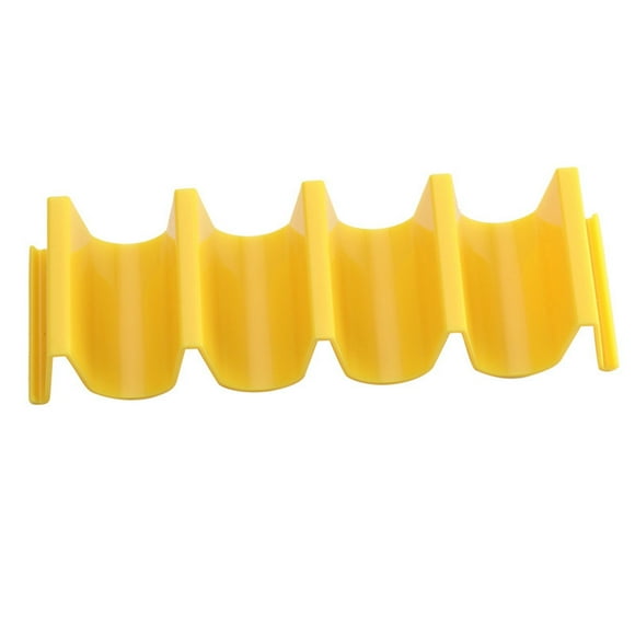 Plastic Pancake Holder with Wavy Tray Stand - Stackable Design for Tortillas, Sandwiches - Sturdy ABS Material for Kitchen, Party & Outdoor Use