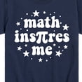 thumbnail image 3 of Instant Message - Math Inspires Me - Toddler And Youth Short Sleeve Graphic T-Shirt, 3 of 6