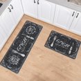 thumbnail image 2 of Kitchen Mats for Floor, Anti Fatigue Comfort Kitchen Standing Desk Mat, Floor Pad Kitchen Rug Waterproof Stain Resistance Non Slip Kitchen Set of 2, 17.3''''x27.6''''+17.3''''x47.2'''', Eat Well, 2 of 6
