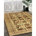 thumbnail image 3 of Ahgly Company Machine Washable Indoor Rectangle Traditional Mahogany Brown Area Rugs, 5' x 7', 3 of 7