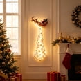 thumbnail image 4 of Yeuimy Christmas Magic Trail Wall Light Sleigh Wall Lights Glow The Halls Christmas Lights Hanging Led Light Collection Lighted Indoor Holiday Decor Welcoming Festive Accent For Whole House, 4 of 4