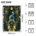 thumbnail image 2 of FORMRS 1-Subject Spiral Notebook 8" x 5" College Ruled 60 Refillable Sheet A5 Hard Cover, Green Celestial Serpent, 2 of 7