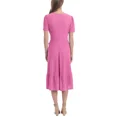 thumbnail image 2 of London Times Women's Plus Size Eyelet Wrap Midi Dress 18W Orchid, 2 of 2