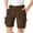 Brown#9527, variant on Toddler Boys School Uniform Shorts Straight Leg Shorts for Boys Casual Solid Color Buttons Cozy Summer Shorts for Children