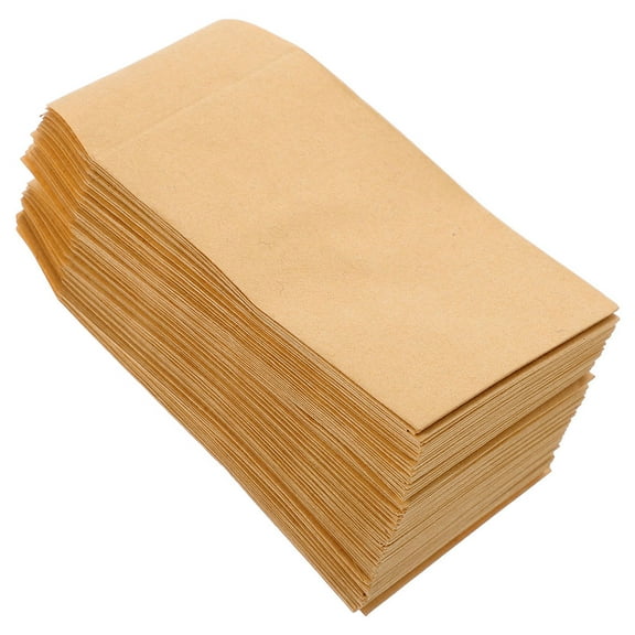 OUNONA  Mini Greeting Card Envelopes 200Pcs Self Sealing Kraft Paper Storage Organizer