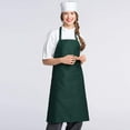 thumbnail image 3 of Uncommon Threads 3004-0500 Bib Apron 3 Pockets in Hunter, 3 of 6