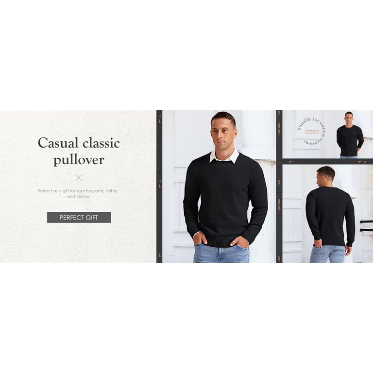 Iceglad Men's Classic Crewneck Pullover Sweater photo 5