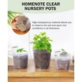 thumbnail image 3 of Pots de Pépinière Transparents, 60 Pots de Semis de 3 Pouces avec Trous de Drainage, Pots de Plantes Haute Transparence Pots de Démarrage de Semences Durables Réutilisables pour Plantes, 3 of 5