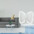 thumbnail image 2 of Dualoai Cat Statue Decorative Animal Sculpture Art Craft Ornament for Fireplace with Cute Bow Cushion Sofa Modern Home Furnishing Comfortable Bedside Study Room Office Chair Farmhouse Indoor, 2 of 8