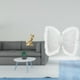 thumbnail image 2 of Figura de escritorio,Estatua de gato en estante,escritorio,oficina,decoración del hogar,Cojín con lazo bonito,Cojín con forma de lazo,lindo cojín decorativo con lazo,Funda de almohada suave, 2 of 8