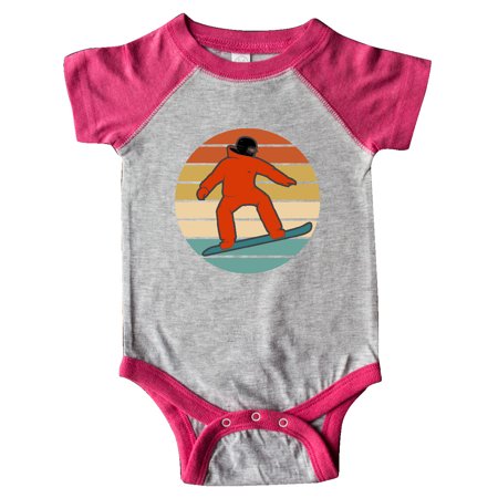 

Inktastic Snowboarding Retro Sunset Snowboarder Gift Baby Boy Bodysuit